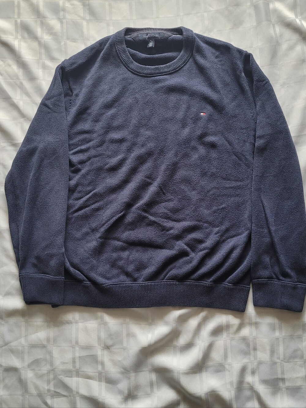 Unisex Vintage Tommy Hilfiger Dark Navy Crewneck Sweater